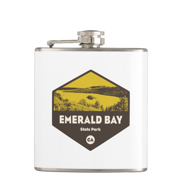 Emerald Bay State Park, California Hip Flask (Front)