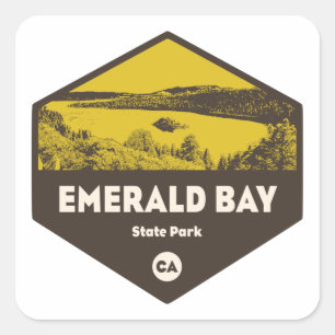 Emerald Bay State Park, California Square Sticker
