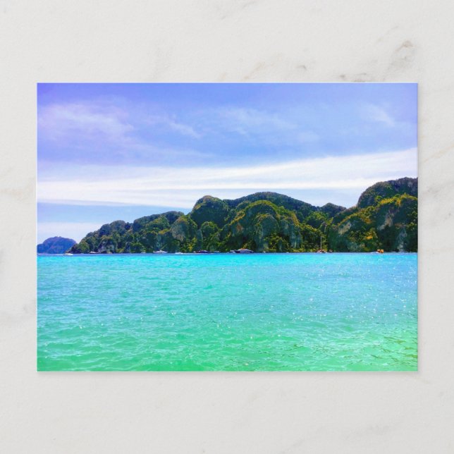 Emerald Beach in Phi Phi Island Postcard (Front)