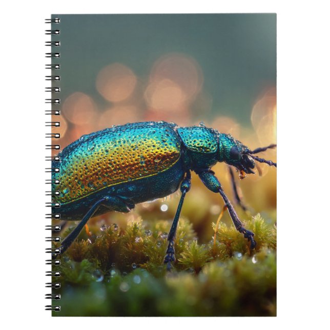 Emerald Beetle Glow Notebook (Front)