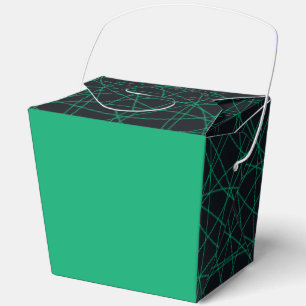 Emerald & Black Modern Favour Box – Customisable