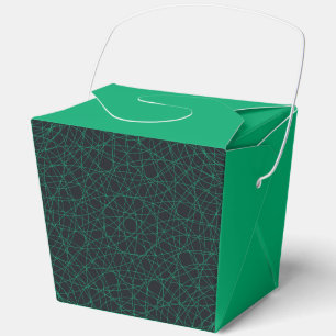 Emerald & Black Pattern Favour Box – Customisable