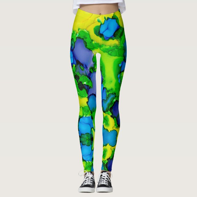 Emerald Bliss Leggings (Front)