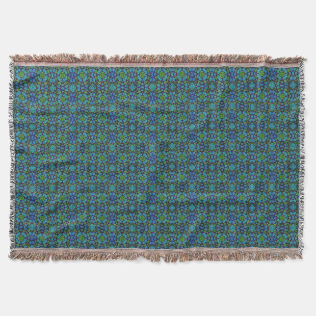Emerald Bliss Throw Blanket (Front)
