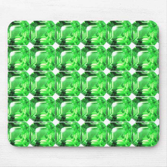 Emerald, Bright Green Mouse Pad (Front)