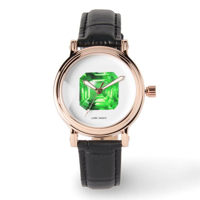 Emerald, Bright Green Watch (Front)
