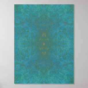 Emerald Charm Gold Foil Print