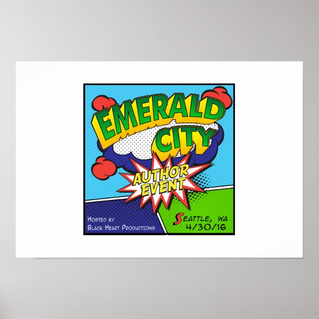 Emerald City Author Event Poster (Front)