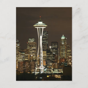 Emerald City Seattle Washington Space Needle Postcard