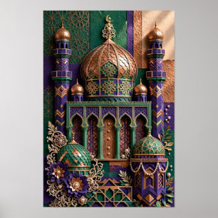 Emerald Copper Mosque Sanctuary  Poster