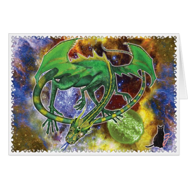 Emerald Cosmic Dragon (Front Horizontal)