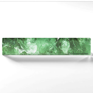 Emerald Crystal Nameplate