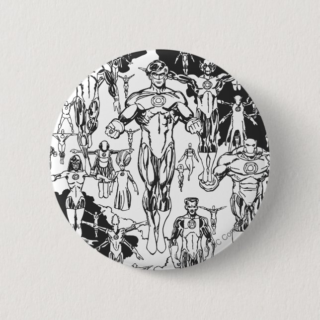 Emerald Dawn Cover, Black and White 6 Cm Round Badge (Front)