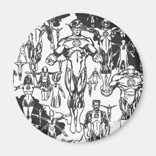 Emerald Dawn Cover, Black and White Magnet