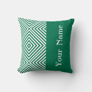 Emerald Diamond Chevron w/ name @ Emporiomoffa Cushion