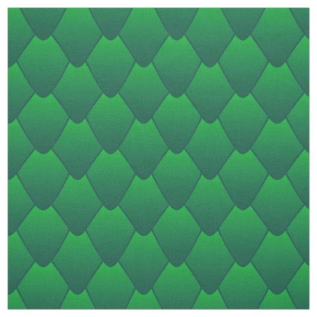 Emerald Dragon Scales Fabric (Swatch)