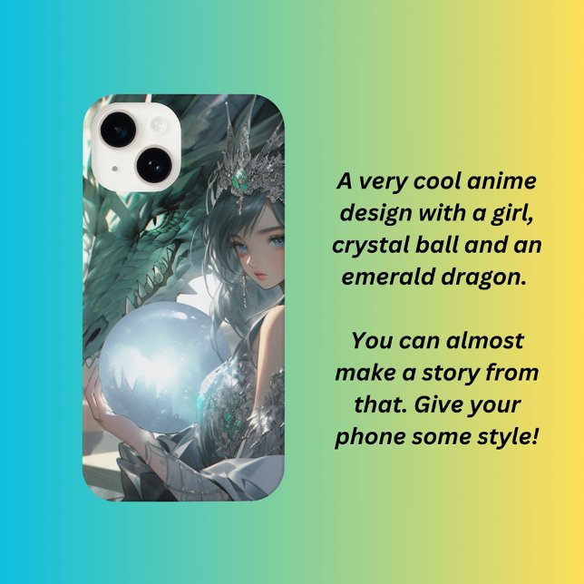 Emerald dragon summoner  iPhone case (Creator Uploaded)