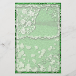 Emerald Dreams Junk Journal Style Trompe L'oeil Stationery