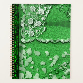 Emerald Dreams Trompe L'oeil Junk Journal Style  Planner