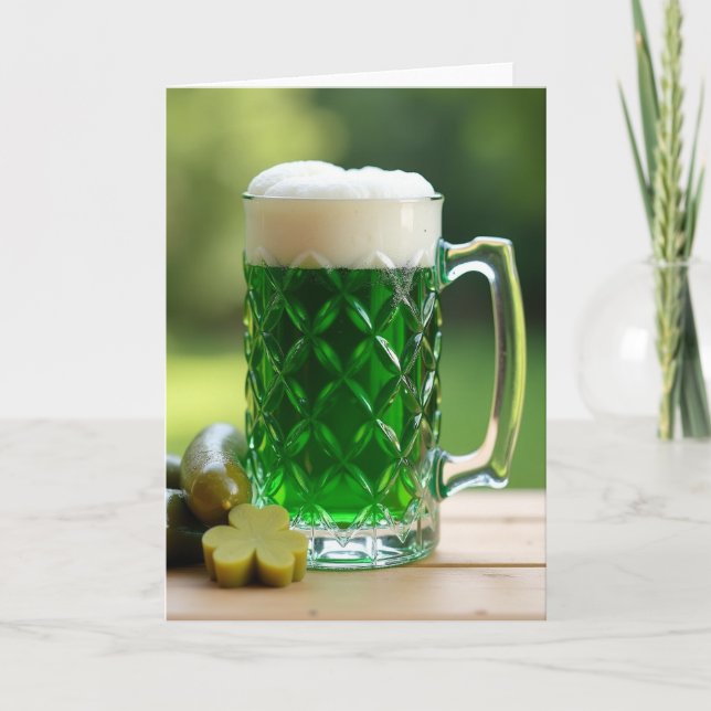 Emerald Drink St Patricks Day Card (Front)