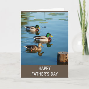 Emerald Ducks Sweet Fathers Day Card