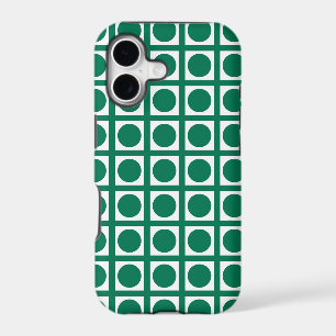 Emerald Elegant Grid Dots