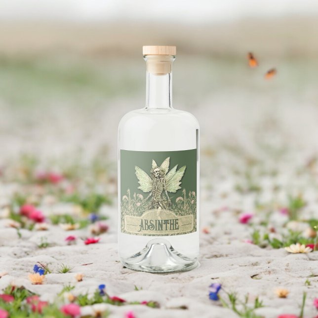 Emerald Enchanted Elixir fairy Liquor Bottle Label (Creator Uploaded)