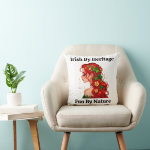 Emerald Enchantment: St. Patty's Day Redhead Cushion