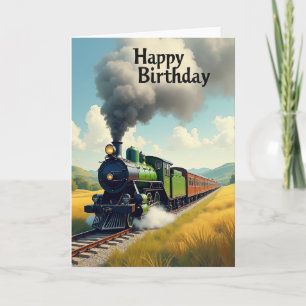 Emerald Engine Birthday Card