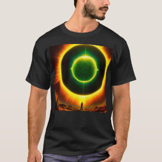 Emerald Enigma Giant Green Sphere Ufo T-Shirt