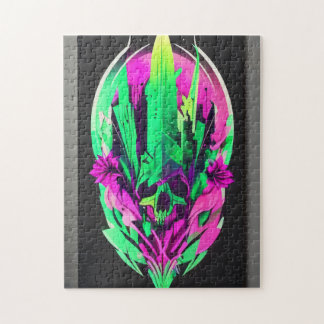 Emerald Enigma Skull Puzzle – 252 Pieces