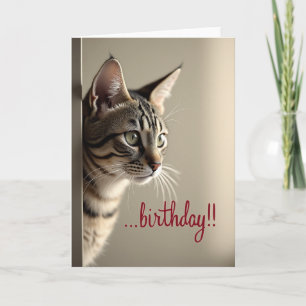 Emerald Eyes Birthday Card