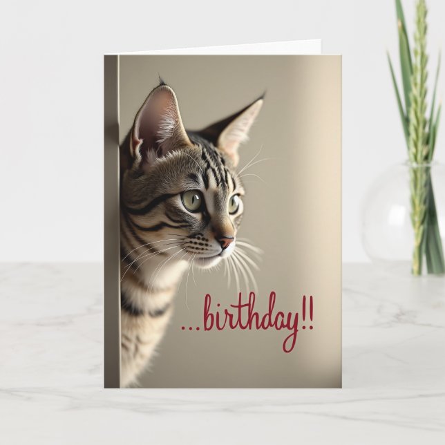 Emerald Eyes Birthday Card (Front)