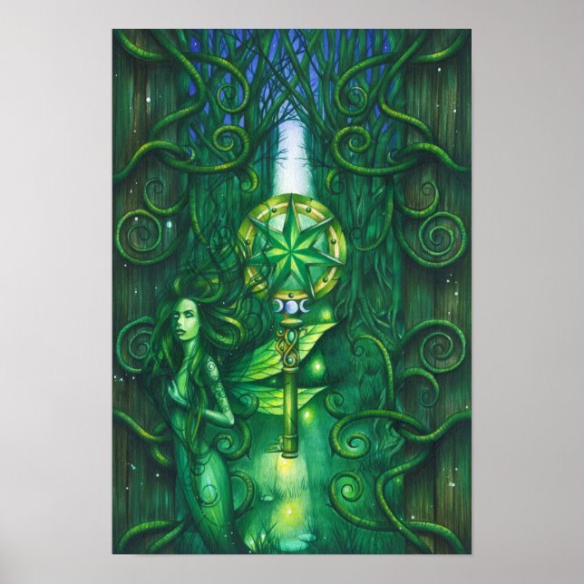 Emerald Fairy Forest Poster (Front)