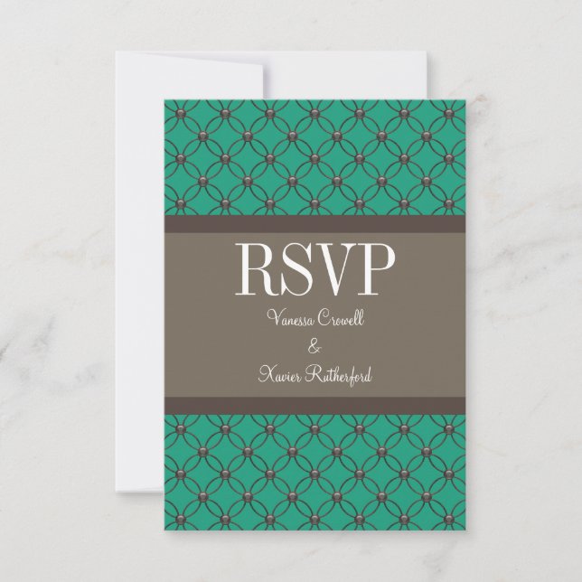 Emerald Fancy Lattice Response Card (Front)