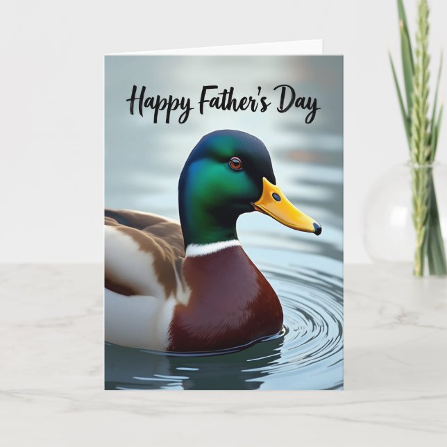 Emerald Fathers Day Bird Card (Front)