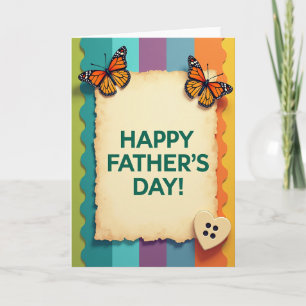 Emerald Fathers Day Scroll Card