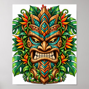 Emerald Fern Tiki Poster