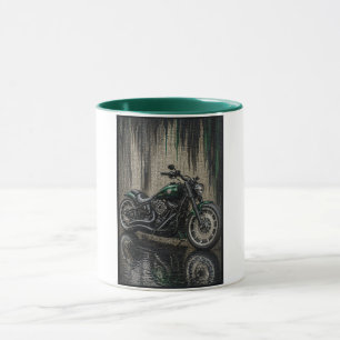 Emerald Forest Bobber Mosaic Art Mug