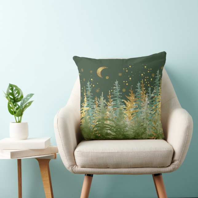Emerald Forest Luxe Accent Pillow (Chair)