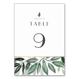 Emerald Forest  Table Number