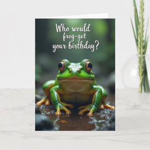 Emerald Frog Birthday Card