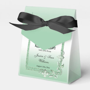 Emerald Gem & Glitter 55th Wedding Favour Box