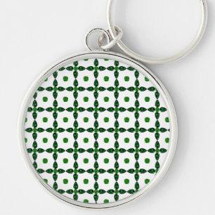 Emerald Gemstone Art, Green Key Ring