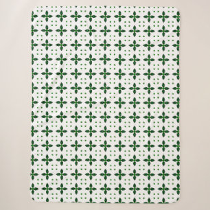 Emerald Gemstone Art, Green Sherpa Blanket