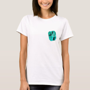 Emerald Gemstone printed on T-Shirt