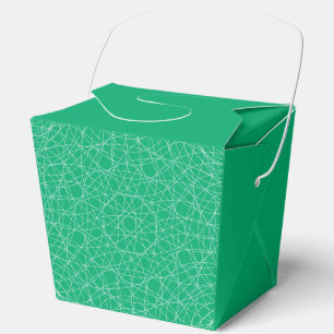 Emerald Geometric Pattern Favour Box – Customisabl