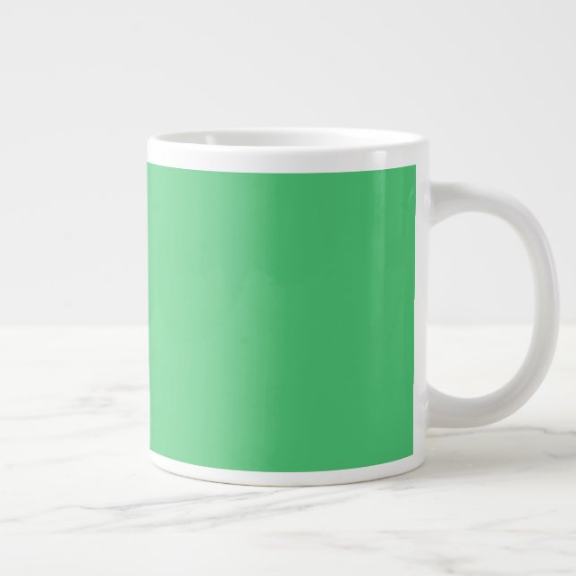 Emerald GIANT Coffee Mug (Right)
