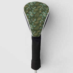 Emerald Ginkgo Elegance – Luxury Gold Botanical 2 Golf Head Cover