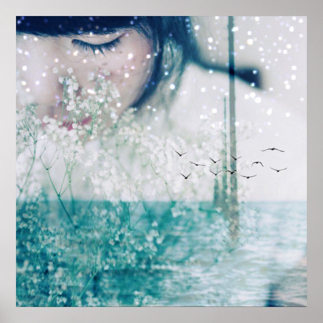 Emerald Girl Green Poster Paper 24" x 24" (Front)